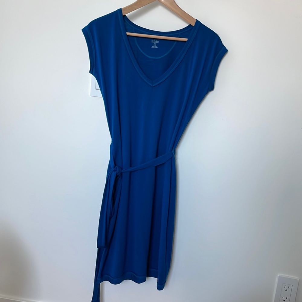 Icebreaker blue knit dress XS
